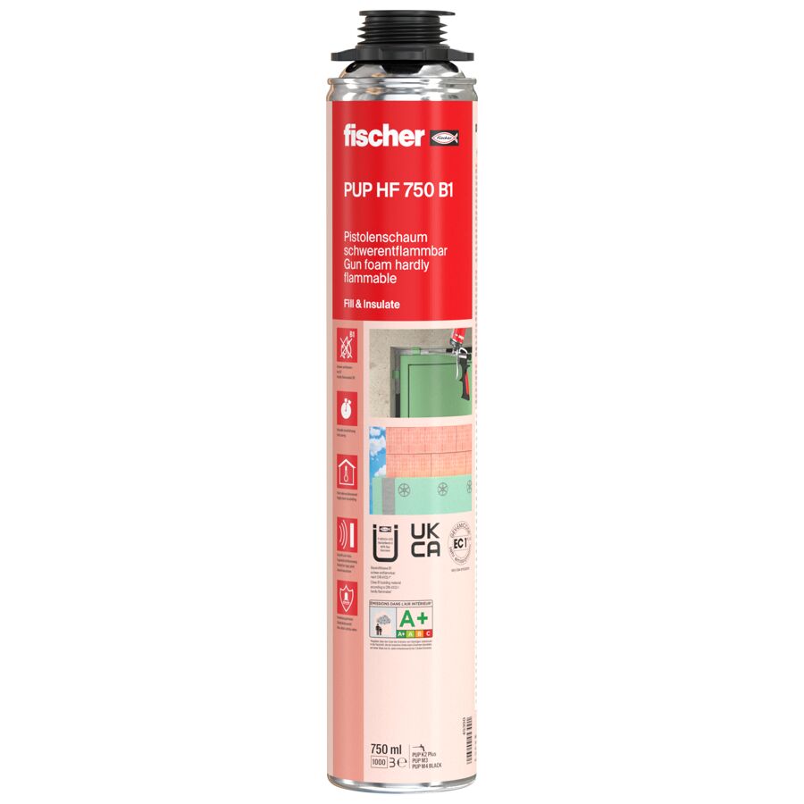 fischer Hardly Flammable Foam B1 750 ml